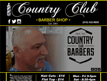 Tablet Screenshot of countryclubbarbers.biz